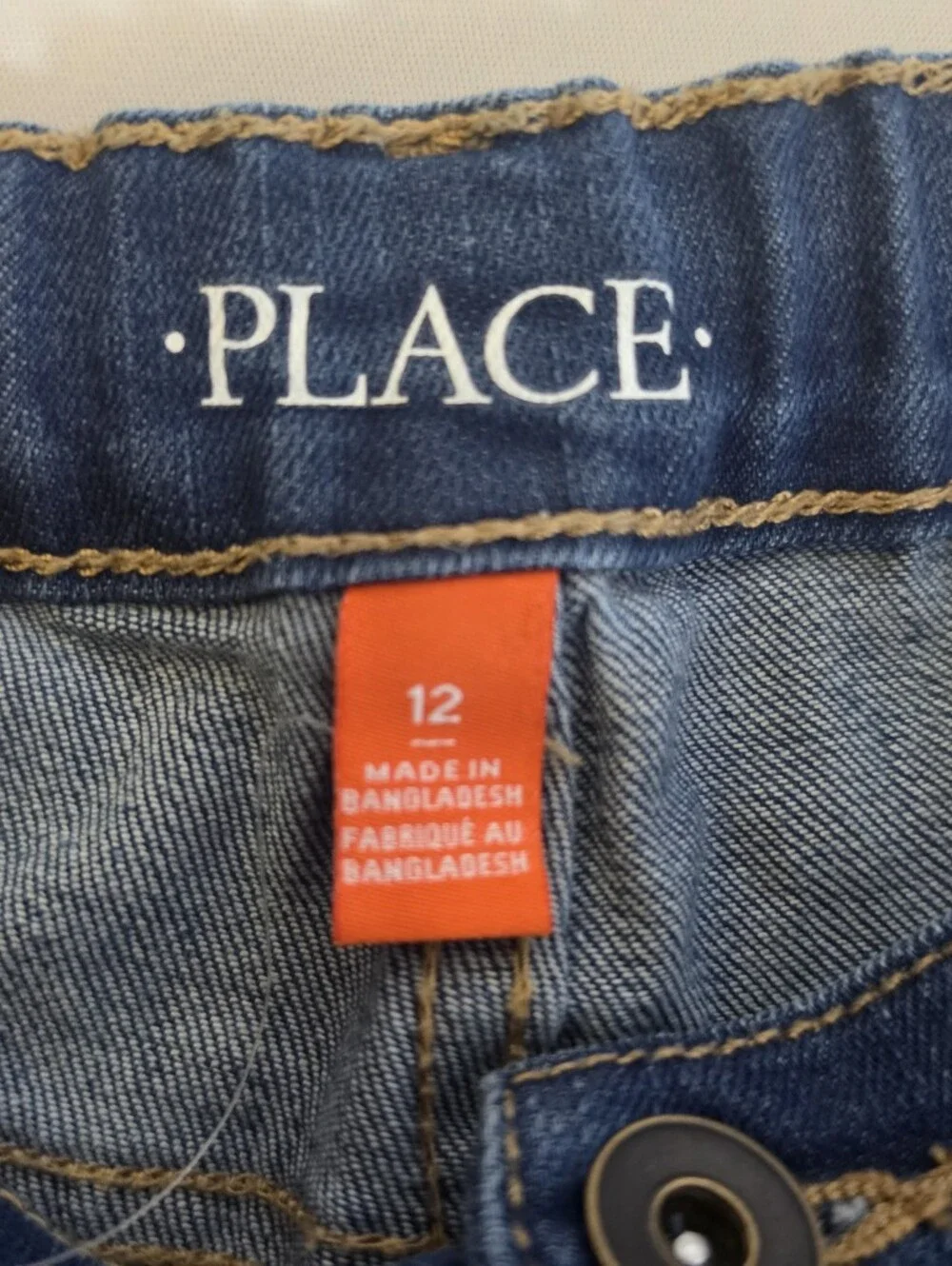 Boys' The Children's Place Blue Denim Shorts Size 12